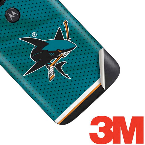 NHL San Jose Sharks Home Jersey Moto E5 Play Skin
